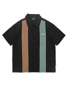 DECèIT | Stripes Shirt | Camicia manica corta nera