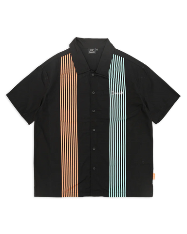 DECèIT | Stripes Shirt | Camicia manica corta nera