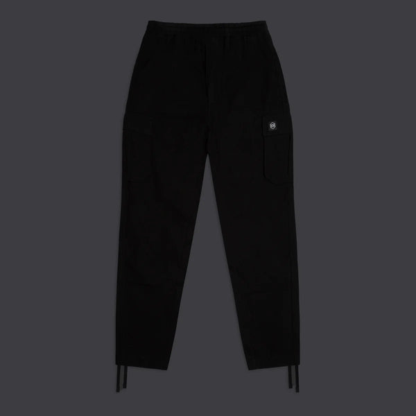 DOLLY NOIRE | COTTON RIPSTOP LACED EASY CARGO PANTS - Pantalone nero