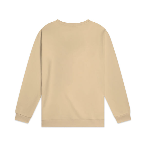 DOLLY NOIRE | Raven Crewneck Beige | Felpa girocollo beige