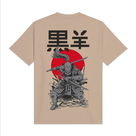DOLLY NOIRE | MIYAMOTO MUSASHI TEE | T-shirt manica corta beige