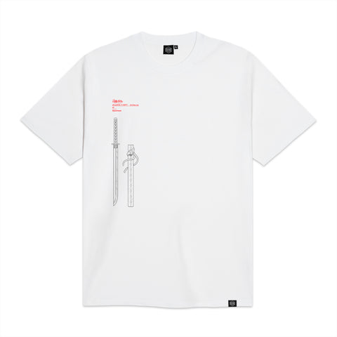 DOLLY NOIRE | MIYAMOTO MUSASHI TEE | T-shirt manica corta bianca